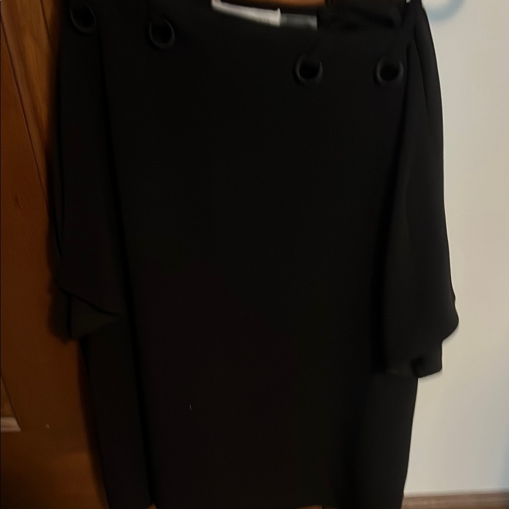 Ramy Brook Black Dress with Grommet Accents